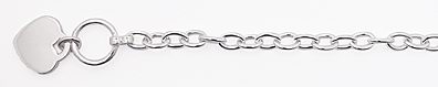 sterling silver 6mm toggle bracelet 14AI047