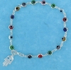 sterling silver evil eye bracelet EEB6121HAM-MC
