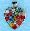 sterling silver heart pendant 8ap418