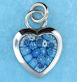 sterling silver heart pendant 8ap532