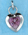 sterling silver heart pendant 8ap643