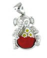 sterling silver elephant pendant 8AP940