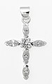 sterling silver cross pendant 95AZ064
