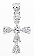 sterling silver cross pendant 95AZ065