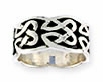 sterling silver celtic design ring A38
