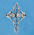 sterling silver cross ring A601-24