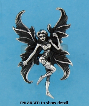 A60318 sterling silver fairy ring