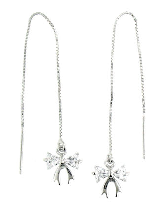 threader earrings enlarged view