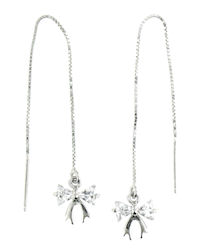 sterling silver threader earring A701-4850C