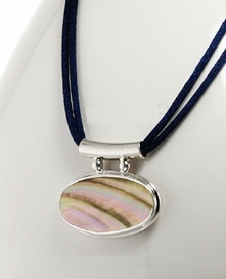 sterling silver MOP necklace A705-50