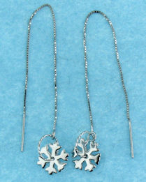 threader earrings enlarged view
