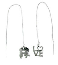 sterling silver threader earring A706-10093