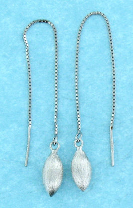 threader earrings enlarged view