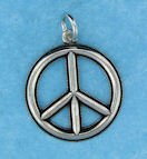sterling silver peace sign pendant abc1052