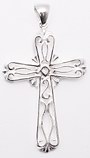 sterling silver cross pendant ABC608