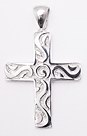 sterling silver cross pendant ABC618