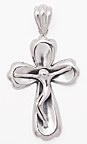 sterling silver crucifix cross pendant ABC717