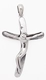 sterling silver crucifix cross pendant ABC718