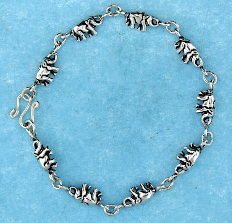 sterling silver charm bracelet ABCA0006