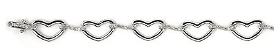 Sterling silver CZ bracelet ABZ136