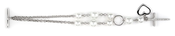 Sterling silver CZ bracelet ABZ169