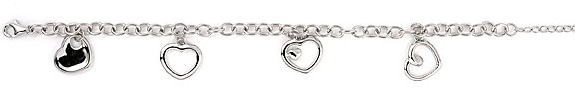 sterling silver charm bracelet ACH078