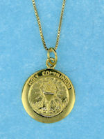 sterling silver religious communion necklace