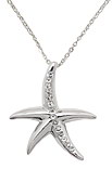 sterling silver Cubic Zirconia necklace ACZ333