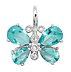 sterling silver CZ butterfly pendant ACZ362