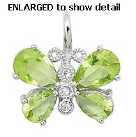 model ACZ363 butterfly pendant enlarged view