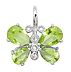 sterling silver CZ butterfly pendant ACZ363