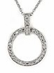sterling silver CZ necklace ACZ417