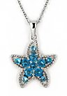 sterling silver CZ necklace ACZ427