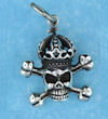 Model AGP706555 Skull with cross bones and crown