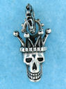 sterling silver skull pendant AGP768139
