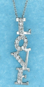 sterling silver CZ necklace ANP20643