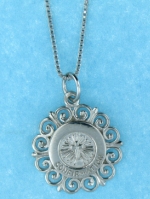 sterling silver religious confirmation necklace