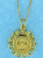 sterling silver religious confirmation necklace
