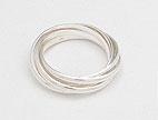 sterling silver trinity band ring AP13