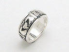 sterling silver claddagh spinner rings AR0029