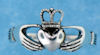 sterling silver claddagh rings ASR0175