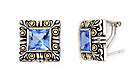 sterling silver topaz earrings ATE009