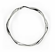 sterling silver twisted hoop earring ATE023