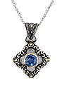 sterling silver topaz necklace ATP017