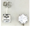 Silver CZ Studs