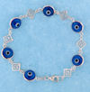 sterling silver evil eye bracelet EEB025