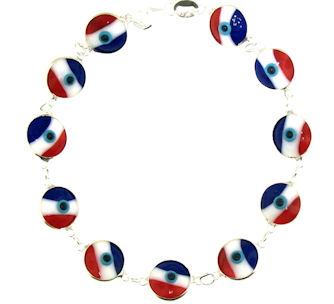 Evil Eye Bracelet EEB041 USA Flag