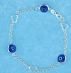 sterling silver evil eye bracelet EEB0601