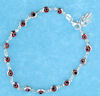 sterling silver evil eye bracelet EEB6121HAM-RED