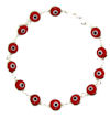 sterling silver evil eye bracelet EEB701